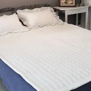 퀸사이즈침대패드 냉감이불세트 모텔 퀸사이즈 고정밴드 여름침대패드 Q (WFK9YUA)