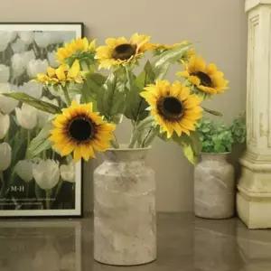 고급 해바라기 조화 화분 꽃 집들이 개업식 이사 선물 1p (WFKAF3T)