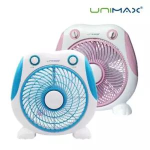 유니맥스754 박스형 25cm 5엽날개 개구리선풍기팬 서큘레이터 공기순환기 데스크 데스크용 써이터 테이블