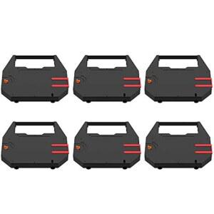 [미국배송] 애들러 로얄 600 데이터프로덕츠 R7310 나카지마 AX AE500-AE700 EW 및 WPT 시리즈 WPT-150 WPT-160 6팩과 함께 사용되는 더 큰 호환 가능한 타이프라이터 리본