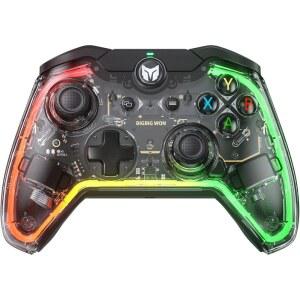 [미국배송] 유선 PC 게이밍 컨트롤러 빅빅 WON NINTENDO SWITCH PRO 왕국 게임의 눈물 6축 자이로 원키 웨이크업 매크로 터보 듀얼 쇼크 커스텀 버튼 / 스위치 라이트용 RGB 라이트 PS4