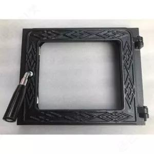 장작 난로 문 내열유리 주철 벽난로 문짝 불문 장작난로 덮개