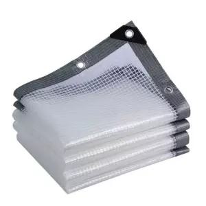 대형 타포린 방수포 천막 갑바 단열 원단 캔버스 하얀색 그늘막