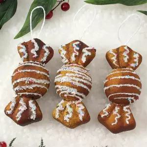 쿠키마을 트리 오너먼트 3p 캔디 크리스마스 성탄절 소품 액세서리 장식 악세사리