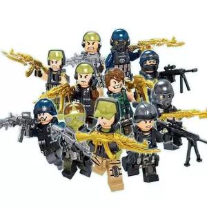 창작블록 장식품 피규어만들기 멋진피규어 랜덤뽑기 밀리터리블럭 24p (WFKA186)