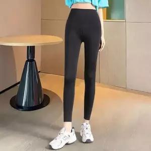 쿨 하이웨스트 9부 요가 레깅스 고탄력 슬림라인 WAE65AB