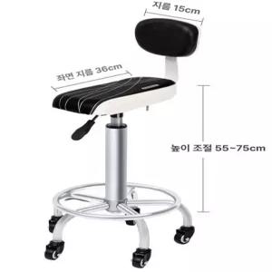 진료 바퀴달린 의자 피부관리실 상담실 미용 시술 치과 이동식 리프팅 체어 바퀴달린의자