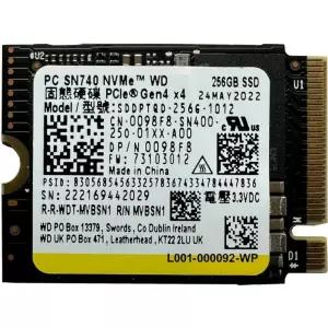 WD SN740 256GB 업그레이드 솔리드스테이트 Gen 30mm SSD 드라이브