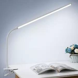 플렉시블 LED 집게 스탠드(78cm) (화이트) 미니 클립형 조명 책상 독서등 스탠드등
