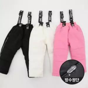 아동 팬츠 스키 방수 방한 키즈 멜빵 버클 바지 겨울