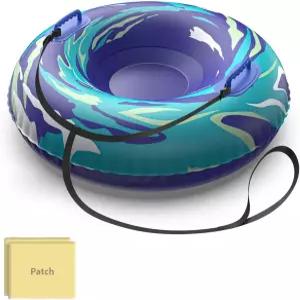 견인 가능한 로프가 있는 스노우 튜브 및 UOLUK 2인용 헤비 듀티 풍선 썰매 야외용 프리미엄 내마모성