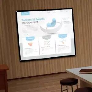 빔 스크린 프로젝터 홈시네마 접이식 영화감상 캠핑 WFIKSDD