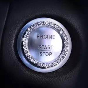 자동차 차량 스타트 버튼 시동버튼 링 액세서리 큐빅 (WFKAD8C)