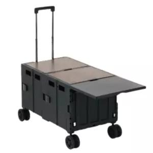 헬로우캠핑 캠핑 웨건 카트 캐리어 접이식 상판 블랙 BNS