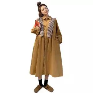 홈웨어 임산부 겨울 임부복 옐로우 오버핏 빅사이즈 사진 색상 B M