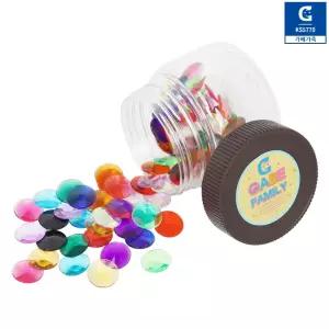 가베가족 크리스탈 보석칩 수세기 숫자놀이 덧셈뺄셈 학습 (130pcs) 블록 수연산 비즈