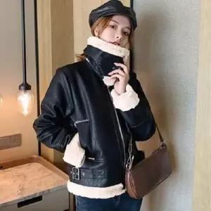 시크 무스탕 점퍼