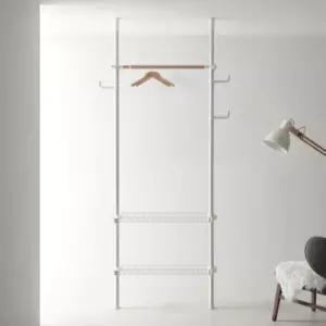 행거전문가 우드 행거 옷장 바구니 수납 옷걸이 BNS