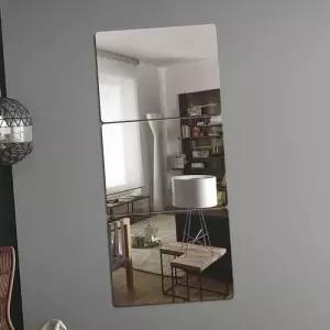 직사각 아크릴 거울 욕실 벽 스티커 벽걸이형 전신 WFIKS49