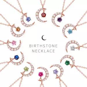 탄생석 달큐빅 목걸이 12종 컬러 택1 패션목걸이 여친선물 기념일선물