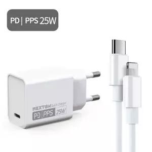 [제이프로젝]넥스톰 초고속 25W PD 충전기+맥로이드 케이블 포함 c타입충전기 급속충전기 고속충전기 고속U