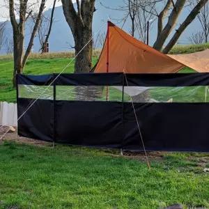 투명가림막4.4m 사이드월 바람막이 스크린타프 그늘 프라이버시보호 개인공간