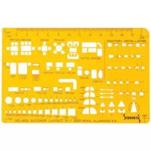 산키스 가구형판 no.502 템플레이트 템플릿 템플렛 사무용품 제도용자 제도