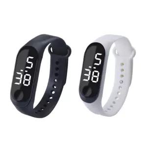 잔솔 led 전자 방수 손목시계 스포츠 디지털 고등학생 시계 학생