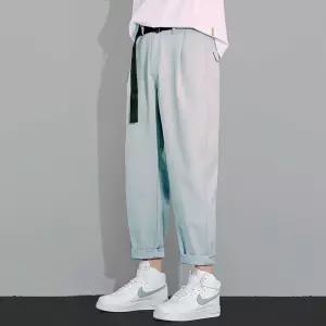 9부 테이퍼드핏 슬랙스 세미 와이드 핀턱 편한 팬츠 남자면바지