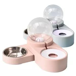 [셀러에이드]강아지 급수 급식기 1.8L 애완용 사료 그릇 자동 식사