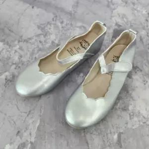 키즈 실버 메리제인 무광 여아단화 (210만 가능)