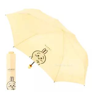 먼작귀 토끼 스마일 55 수동우산 옐로우 3단 유아 아동 어린이 초등학생 캐릭터 장