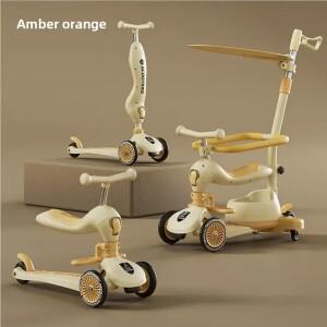 호라식 어린이용 접이식 스쿠터 3륜 스케이트보드 유아용 휴대용 유모차 호버보드 음악 재생 밸런스 멀티모