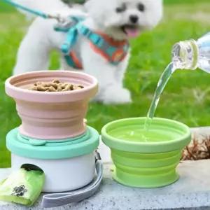 휴대용물통 야외 여행 강아지급수기 접이식 강아지산책물통 휴대용물병