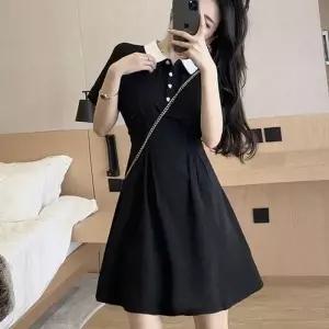 미니 가을롱 긴팔 짧은 가을루즈핏 린넨 체크 땡땡이 폴라 원피스 펀칭