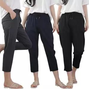 바지 냉감 편한 여름바지 여성바지 7부바지 밴 (WFKAMXW)