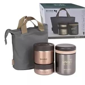 보온 포함 도시락 세트 죽통 휴대용 이유식 가방 용기