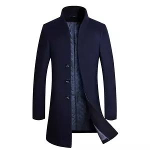 남자 하프 코트 겨울 비즈니스 모직워머 자켓 모직 울 원픽4