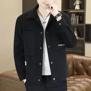 남자 하프 코트 하이퀄리티 추동 모직 칼라 캐주얼 자켓 가능 원픽4