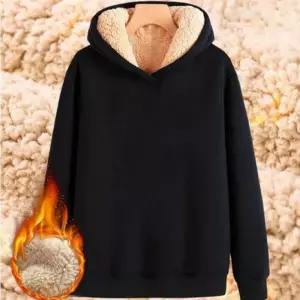 무지후드 무지 후드티셔츠 안감 양털소재 풍성한 블랙후드티 겨울 검정후드티