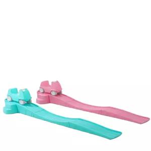 미끄럼틀 실외 자동차레일 장난감 자동차 핑크