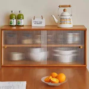 그릇장 그릇 원목장식장 원목 수납장 미니 장식장