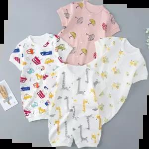 우산우주복 아기자기 패턴반팔 우주복 204388