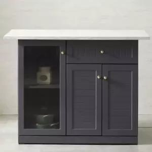 1인테이블 견고한공간활용테이블 홈바 유리 수납장