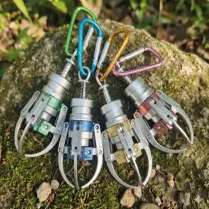 카라비너 집게 미니 미니어처 인형 집게손 뽑기 가차 크레인 키링 골드 특이한