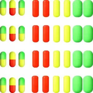 스카이티 100피스 폼 플로트 폼파노 낚시 장비 스넬 만들기 키트 송어 메기 월