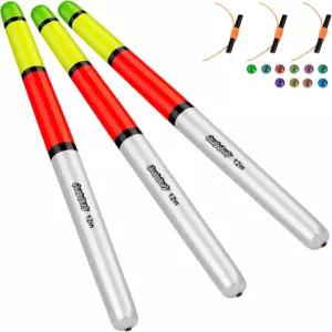 퀄리쿼리 낚시 플로트 무게 메기 장대 /LED 밥버 파이크용 3PCS 고감도 우드