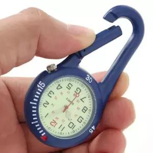 낚시시계 미니시계 등산시계 카라비너 야광 시계 블루