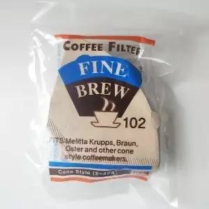 커피필터 102 (100매) 3인 4인 0549/ 여과지 드립필터 원두커피 핸드드립 거름종이