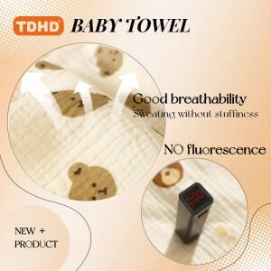 무라식 TDHD 코튼 모슬린 베이비 페이스 타올 신생아 유치원 핸드 타올을  트림 천 유아 침 흘리는 Bibs Wa